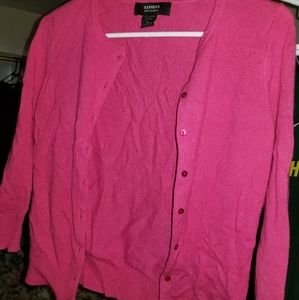 Hot pink cashmere sweater size m